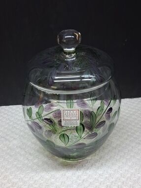 Vintage‎ Fifth Avenue Crystal jar with lid from Romania